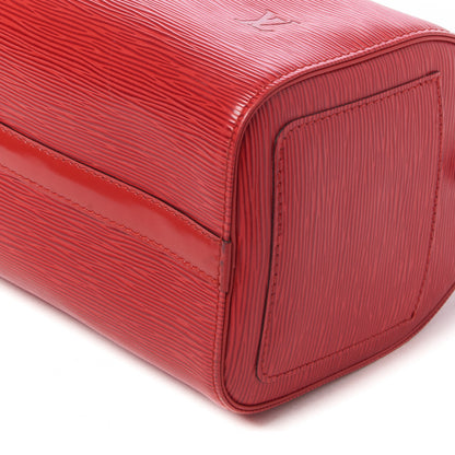 Louis Vuitton Epi Speedy 25 Castillan Red 5 of 9