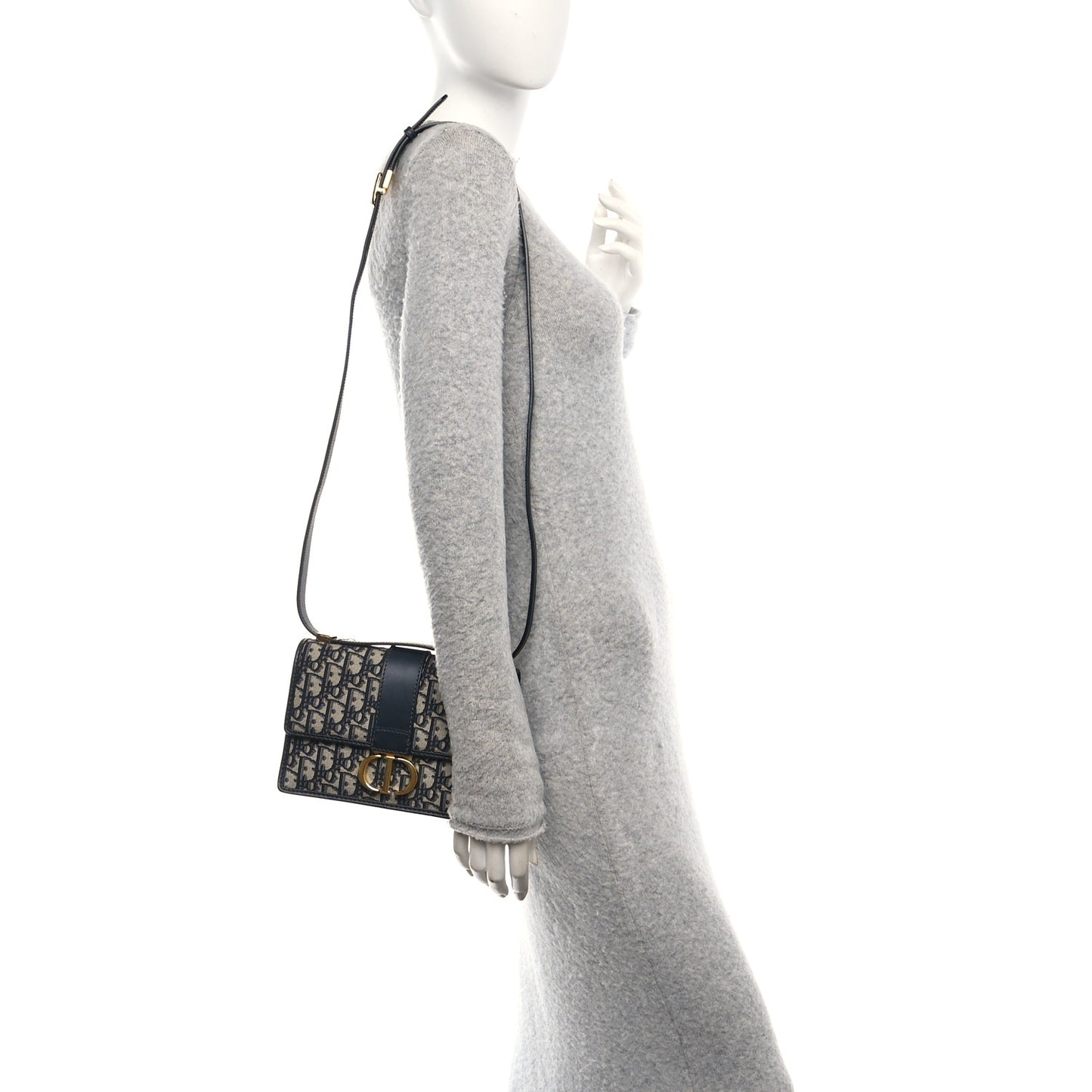 Oblique Small 30 Montaigne Flap Bag Blue