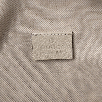 Gucci Grained Calfskin Logo Belt Bag White 5 of 9