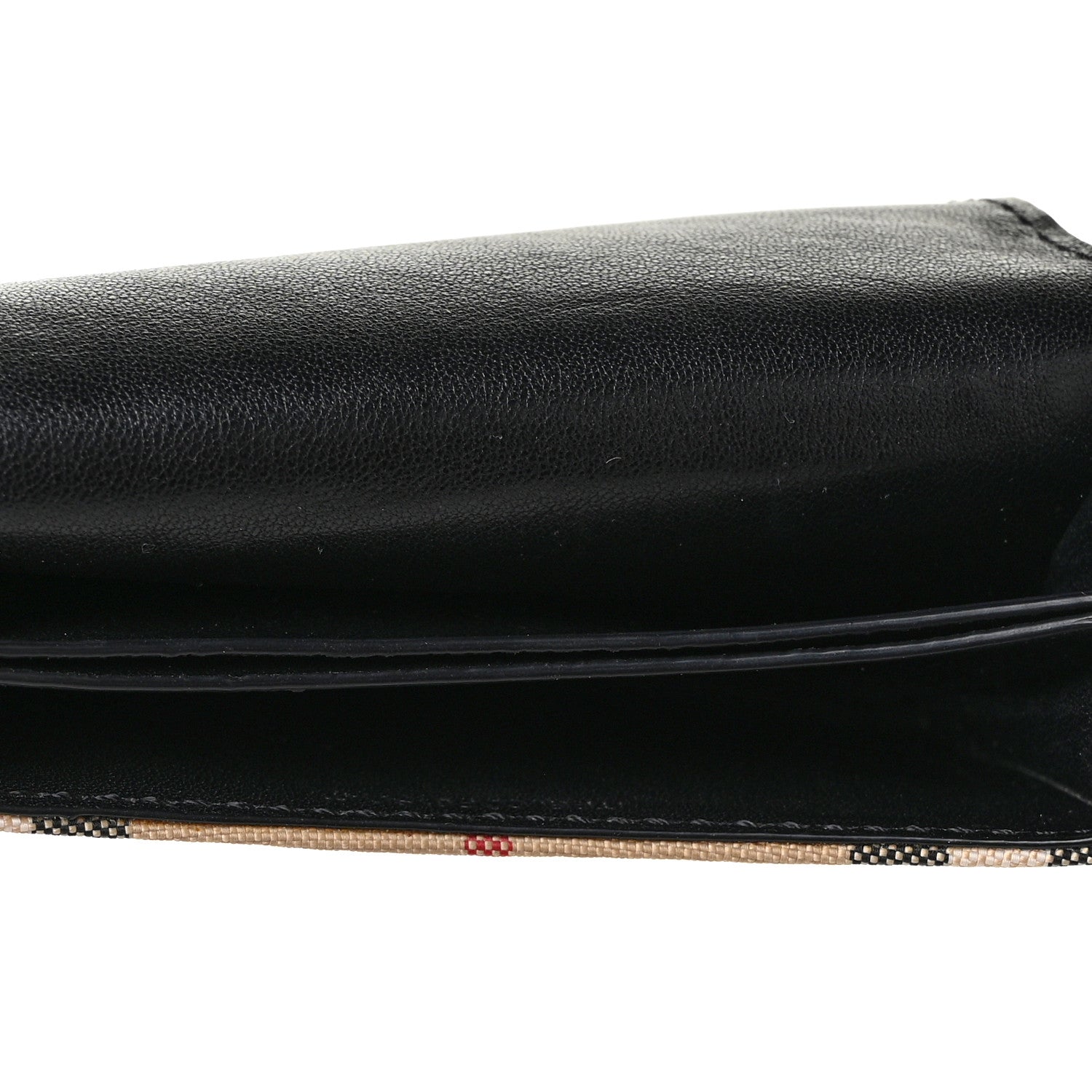 Burberry Calfskin House Check Chesam Card Case Black 5 of 8