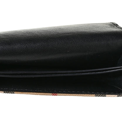 Burberry Calfskin House Check Chesam Card Case Black 5 of 8