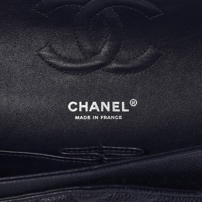 Chanel Caviar Quilted Medium Double Flap Dark Blue 7 of 12