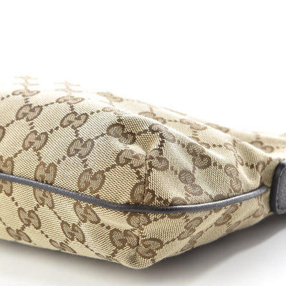 Gucci Monogram Web Small Flat Messenger Crossbody Dark Brown 6 of 9