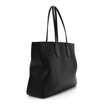 Salvatore Ferragamo Grained Calfskin Large Star Tote Black 3 of 11