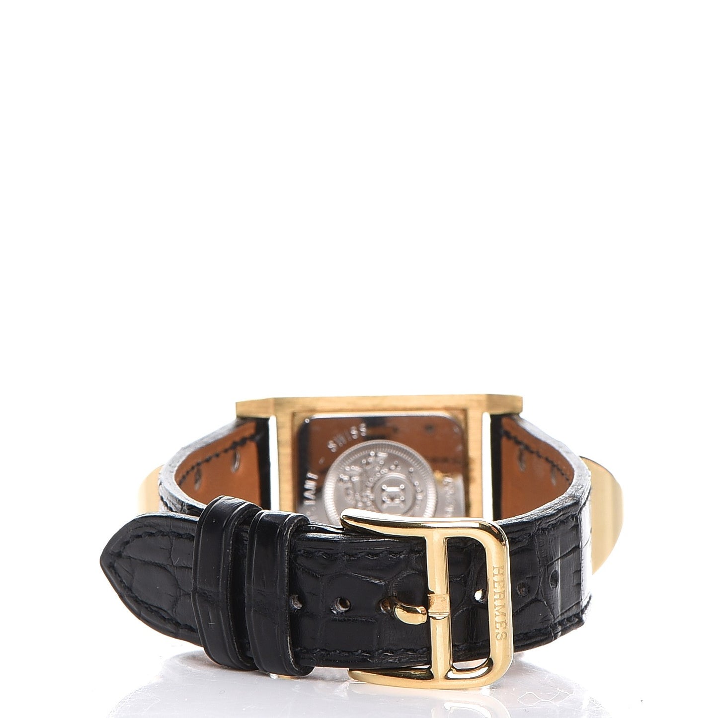 Stainless Steel Alligator 23mm Medor Quartz Watch Noir