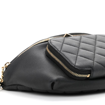 Chanel Caviar Quilted Business Affinity Waist Belt Bag Black 10 of 11