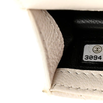 Chanel Caviar Quilted My Everything Airpods Pro Holder Belt White 8 of 13