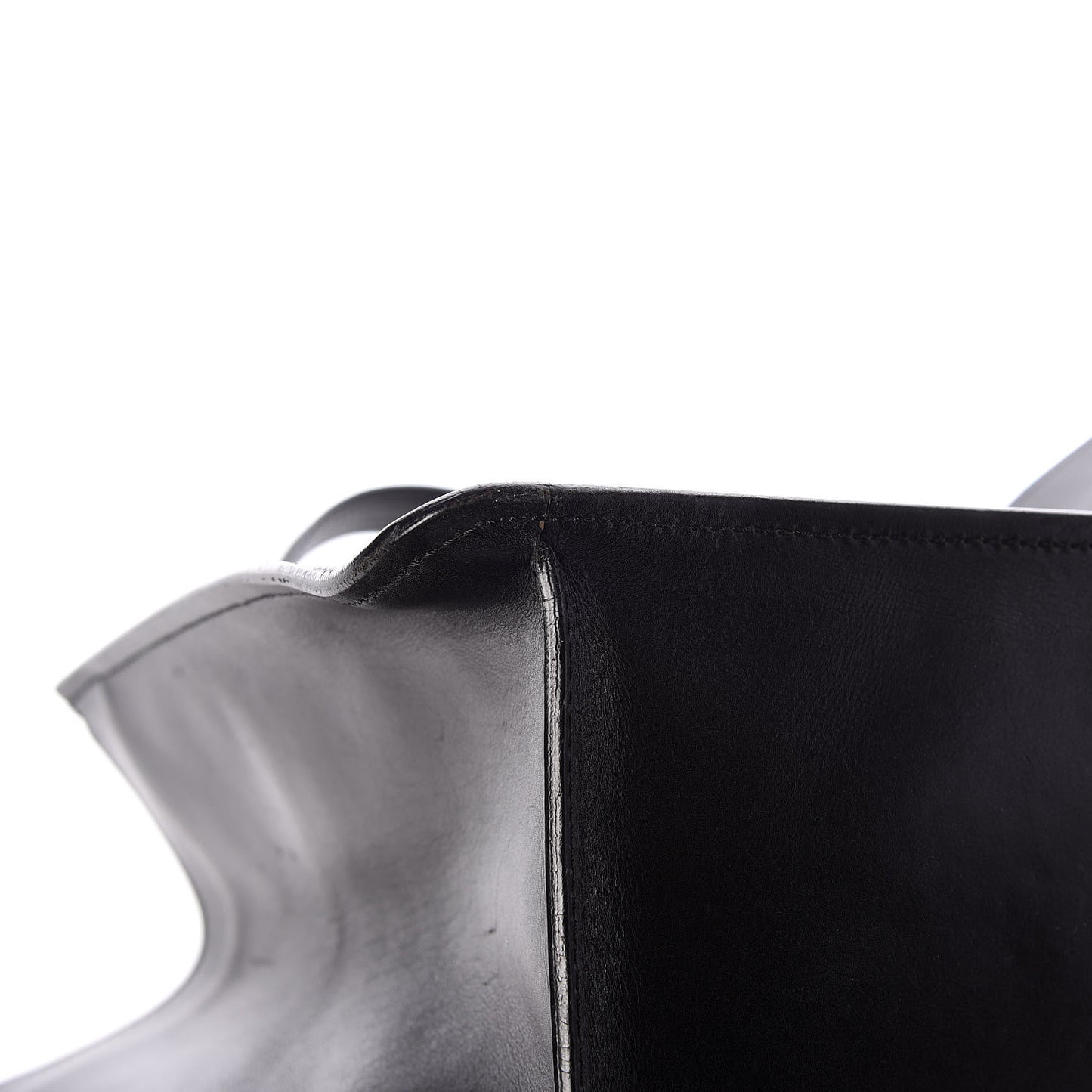 Smooth Calfskin Country Ride Tote Black