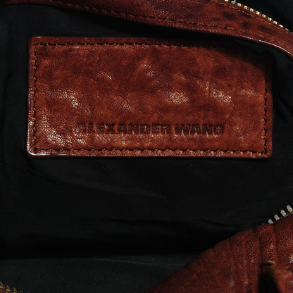 Alexander Wang Pebbled Lambskin Rocco Brown w Antique Brass Hardware 12 of 26