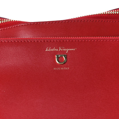 Salvatore Ferragamo Calfskin Medium Gancini Tote Red 7 of 9