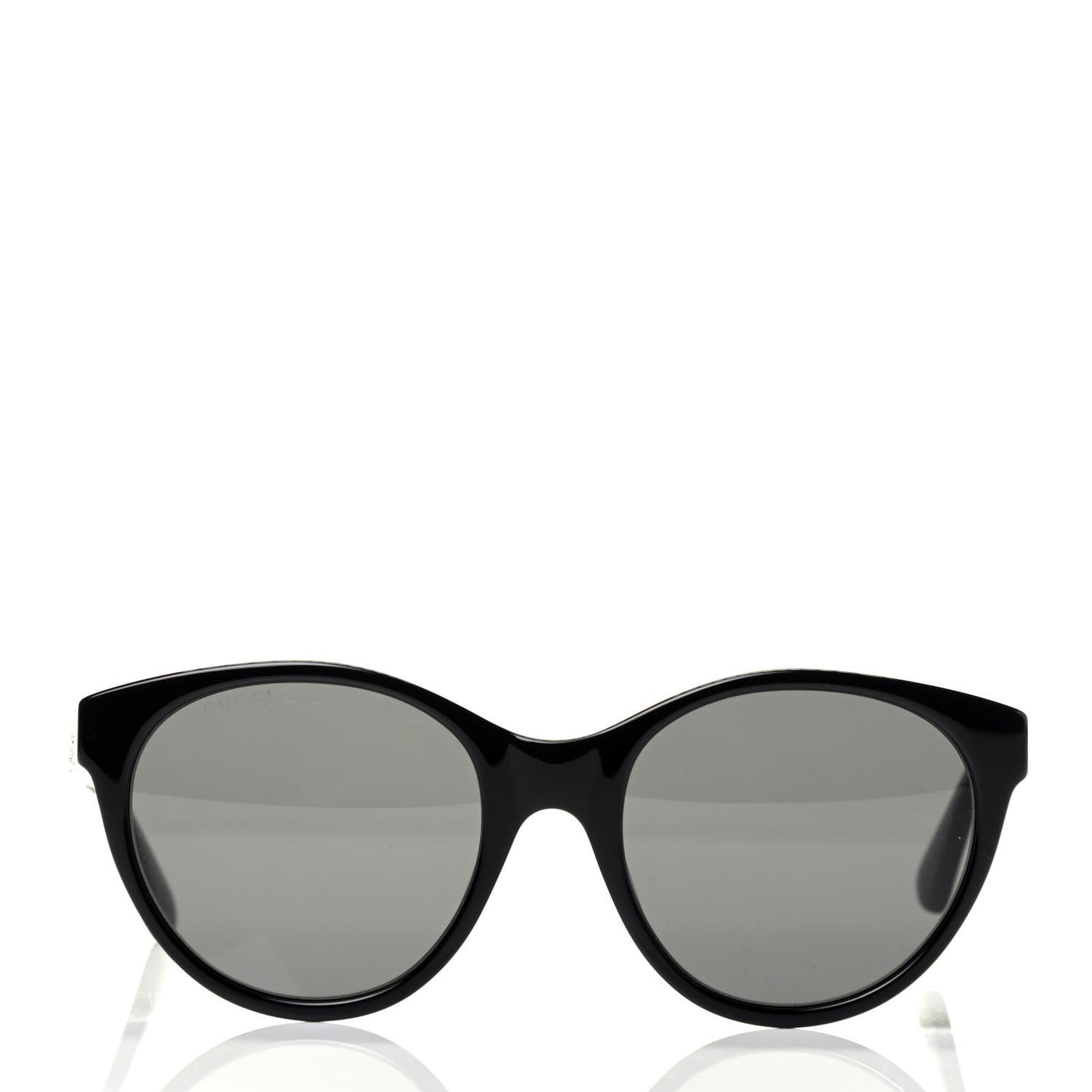 Round Frame Crystal Sunglasses GG 0419S Black
