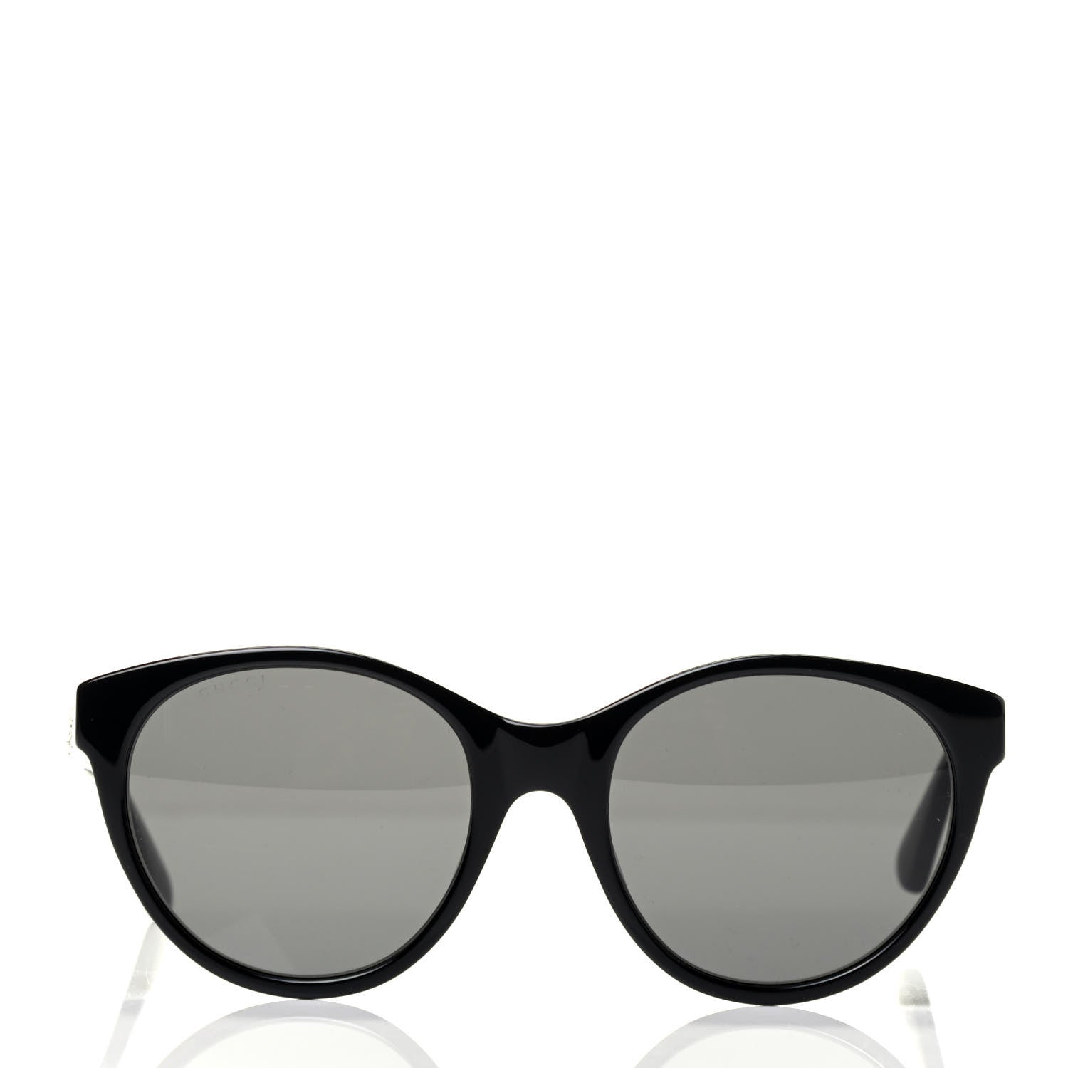 Gucci Round Frame Crystal Sunglasses GG 0419S Black 2 of 6