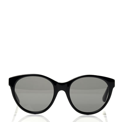 Gucci Round Frame Crystal Sunglasses GG 0419S Black 2 of 6