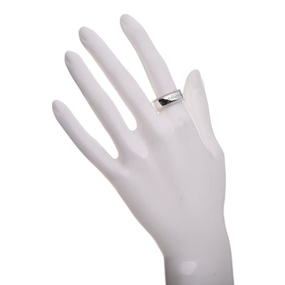 Tiffany Sterling Silver Milgrain Logo Band Ring 54 6.75 2 of 4