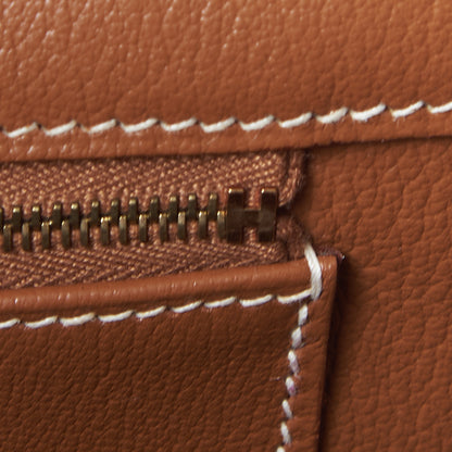 Hermes Taurillon Clemence Birkin 35 Gold 20 of 33