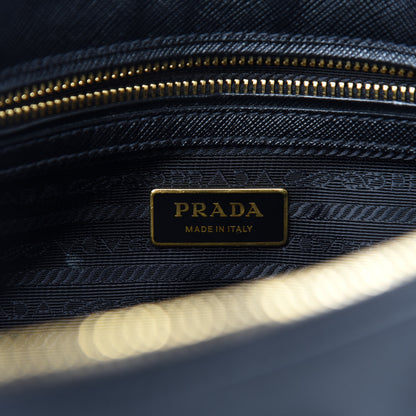 Prada Saffiano Small Galleria Double Zip Tote Black 6 of 10