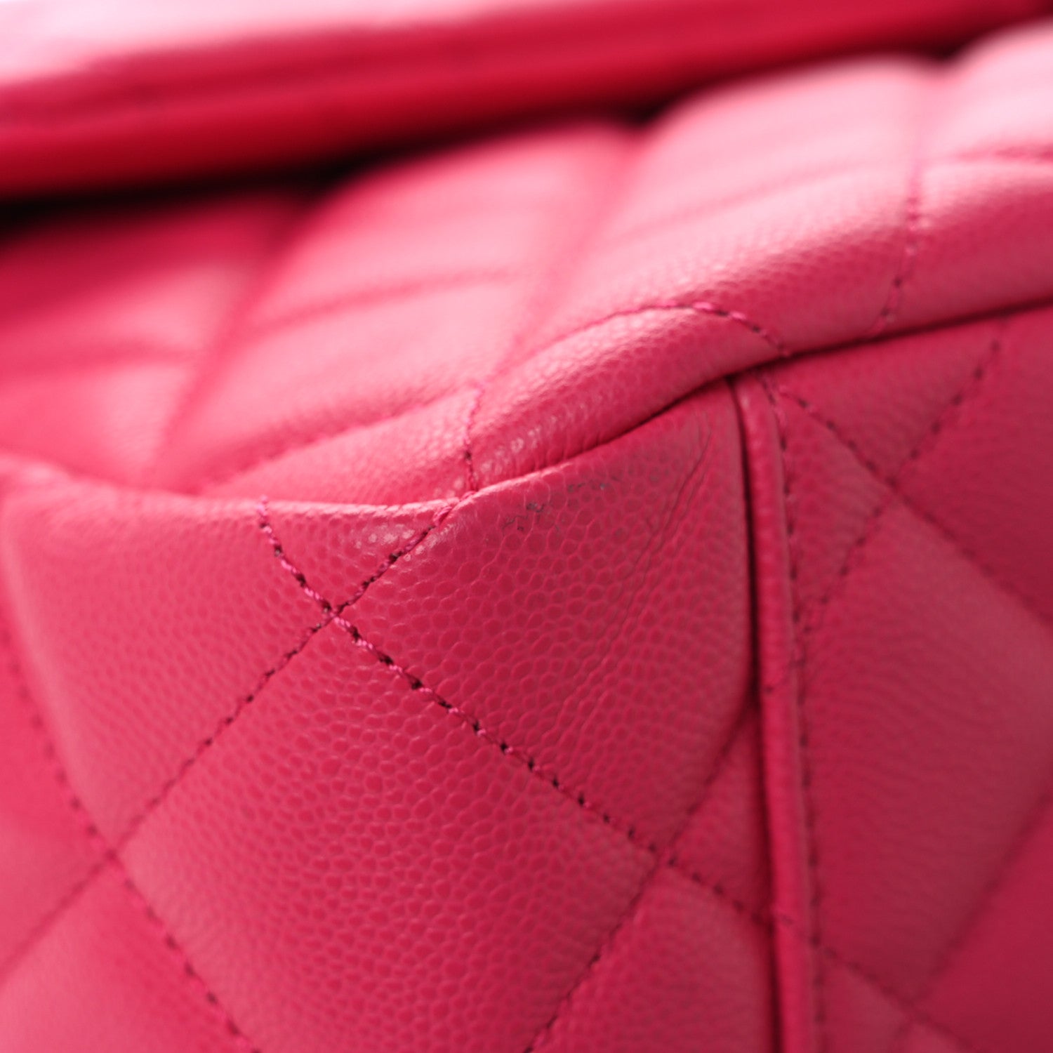 Chanel Caviar Quilted XXL Travel Flap Bag Dark Pink 12 of 12