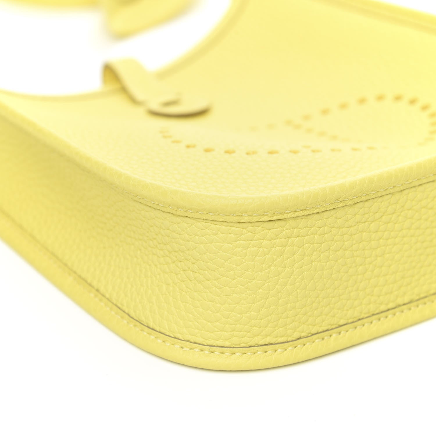 Hermes Taurillon Clemence Evelyne TPM Lime 7 of 8