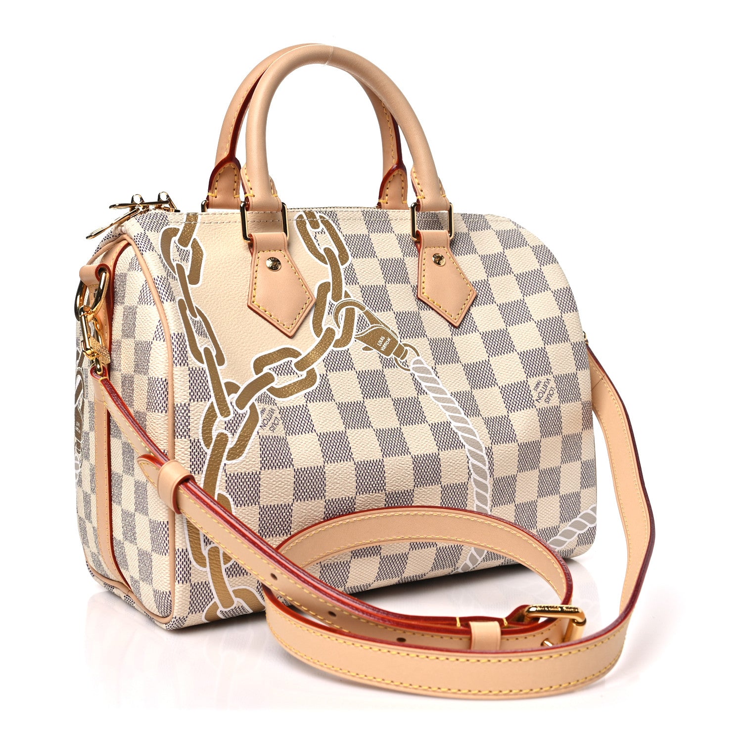 Louis Vuitton Damier Azur Nautical Speedy Bandouliere 25 3 of 9