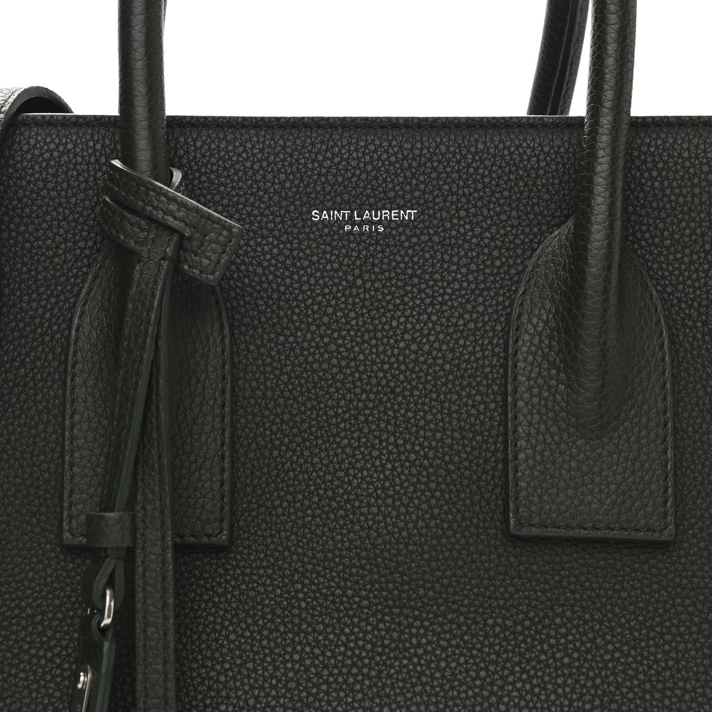 Grained Calfskin Small Supple Sac De Jour Dark Vert