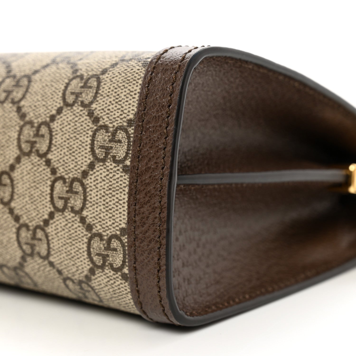 Gucci GG Supreme Monogram Web Small Ophidia Chain Shoulder Bag Brown 8 of 8