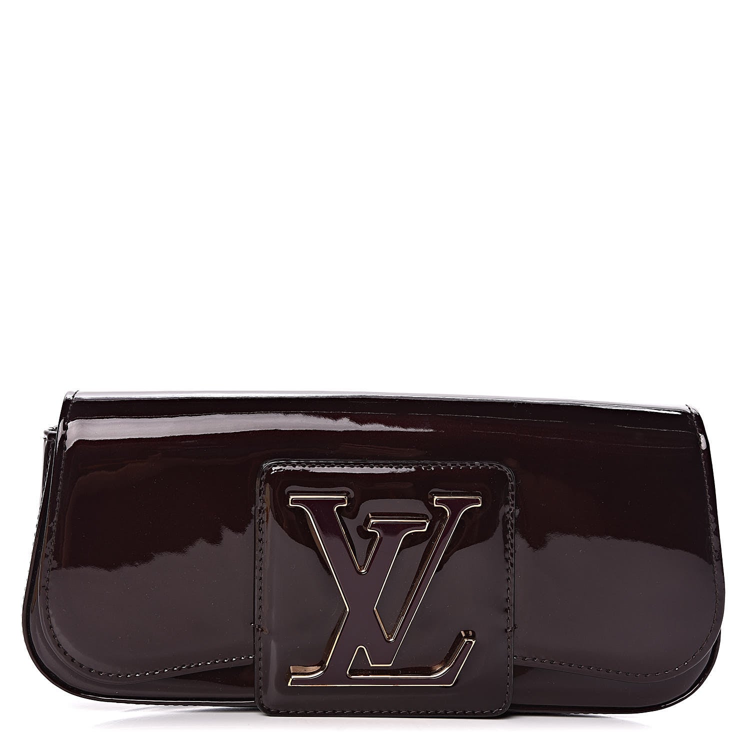 Louis Vuitton Patent Sobe Clutch Amarante 1 of 6