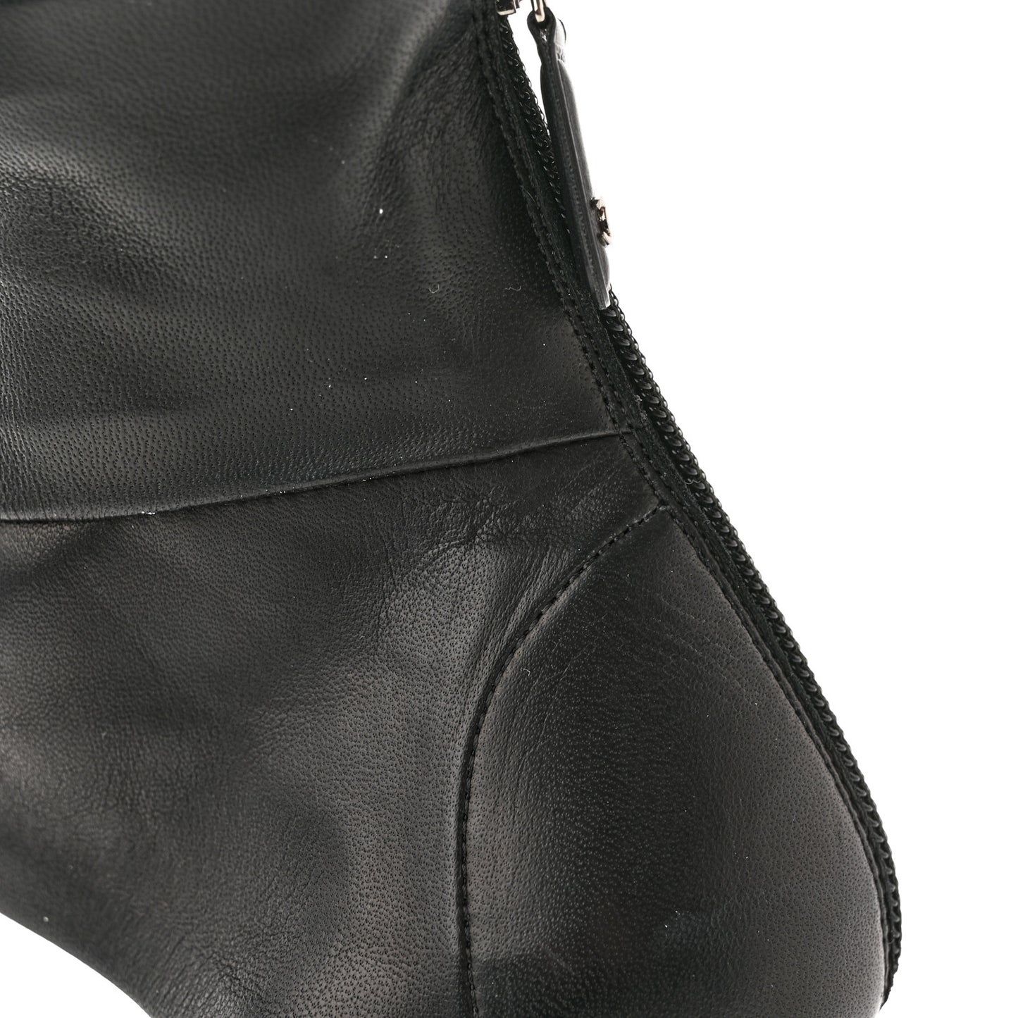 Lambskin CC Cut Out Boots 36 Black