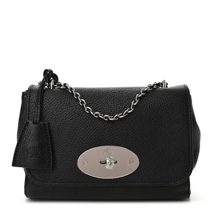 Mulberry Glossy Goatskin Small Lily Flap Black 1 of 11