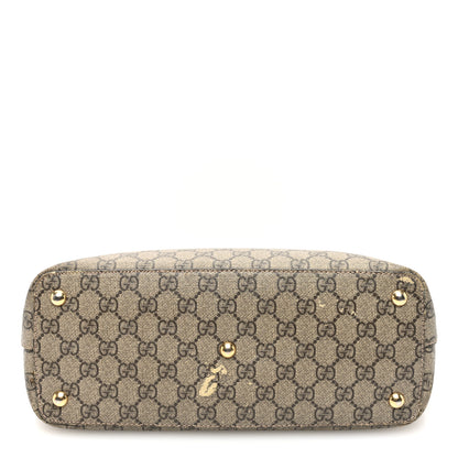 Gucci GG Supreme Monogram Medium Zippered Bucket Tote Beige Tuscany 14 of 14