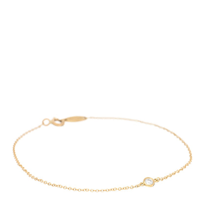 Tiffany 18K Yellow Gold Diamond .08ct Elsa Peretti Diamonds By The Yard Bracelet 1 of 3