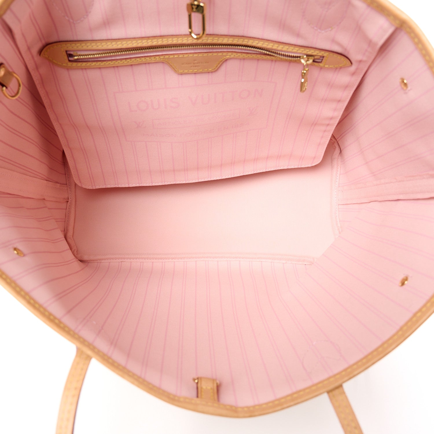 Louis Vuitton Damier Azur Neo Neverfull MM Rose Ballerine 6 of 14