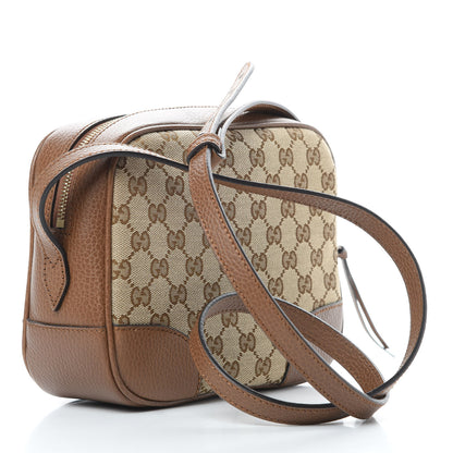 Gucci Monogram Mini Bree Messenger Bag Beige Tabacco 3 of 10