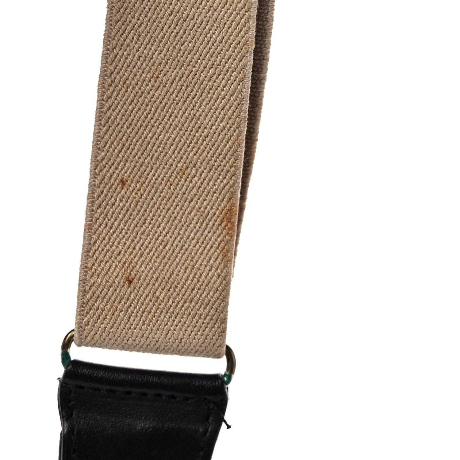 Chanel Elastic Logo Suspenders Beige Black 4 of 12