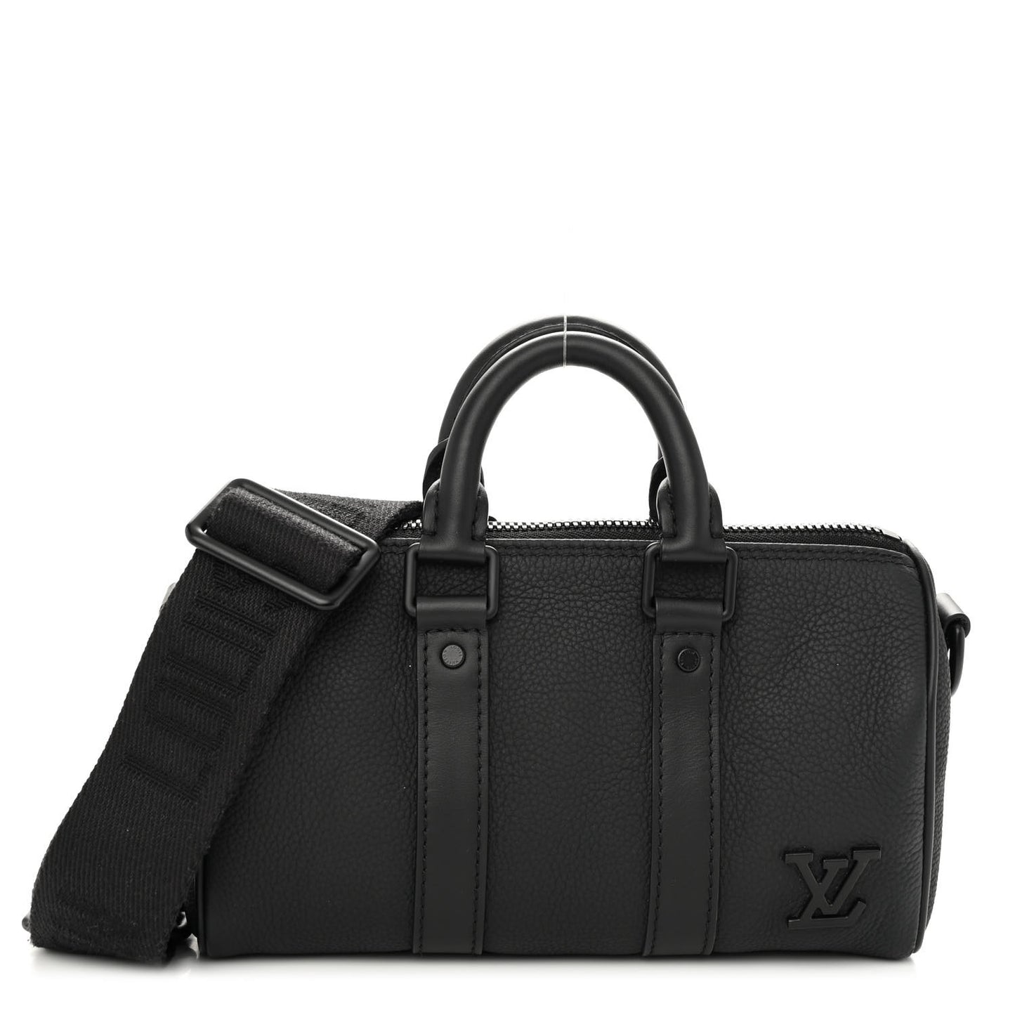 Grained Calfskin Aerogram Keepall XS Black
