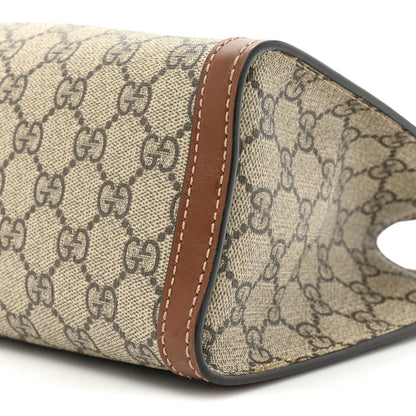 Gucci GG Supreme Monogram Calfskin Small Padlock Tote Beige Ebony Tuscany 8 of 17