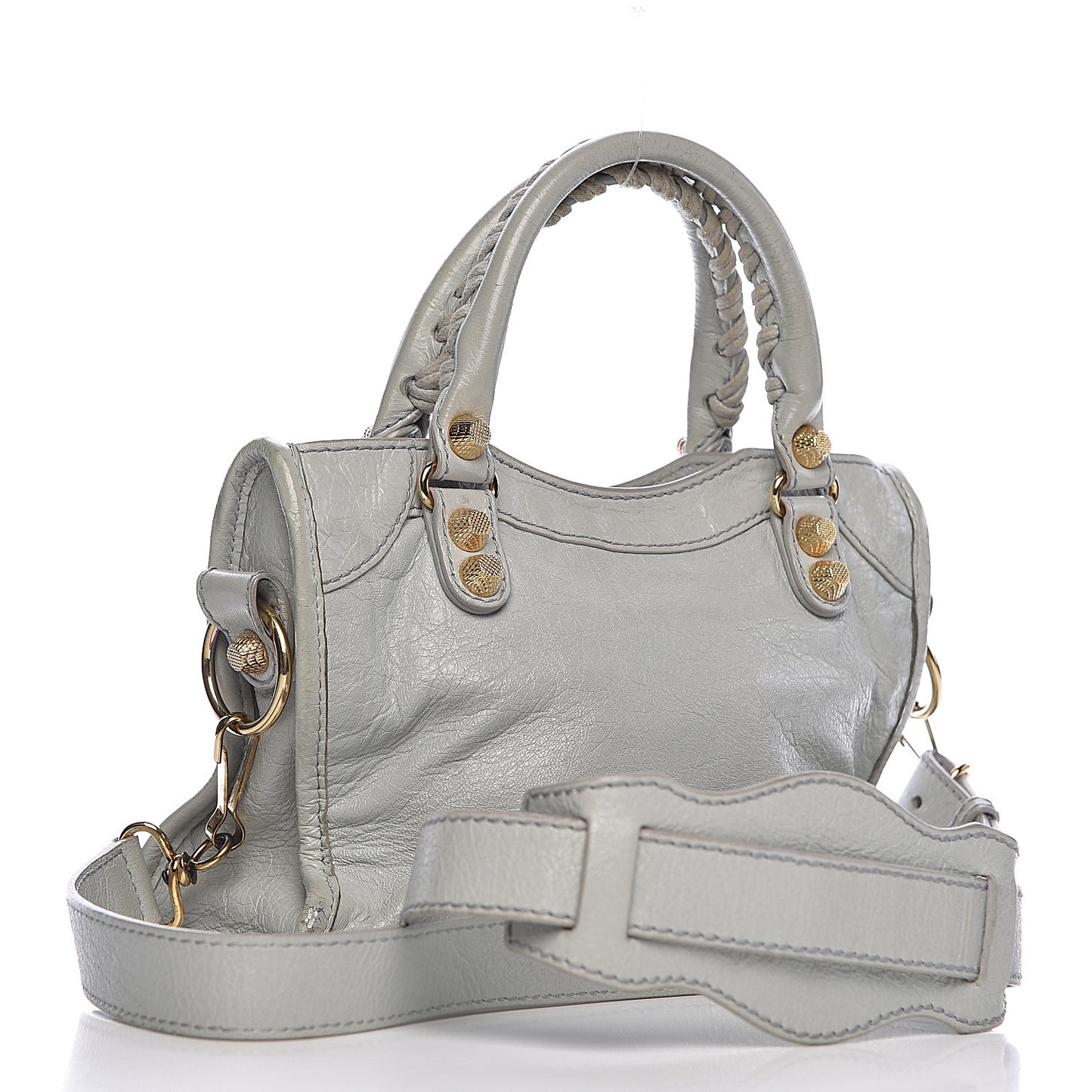 Agneau Giant 12 Gold Hardware Mini City Gris Melange