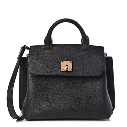MCM Grained Calfskin Small Milla Crossbody Black 1 of 12