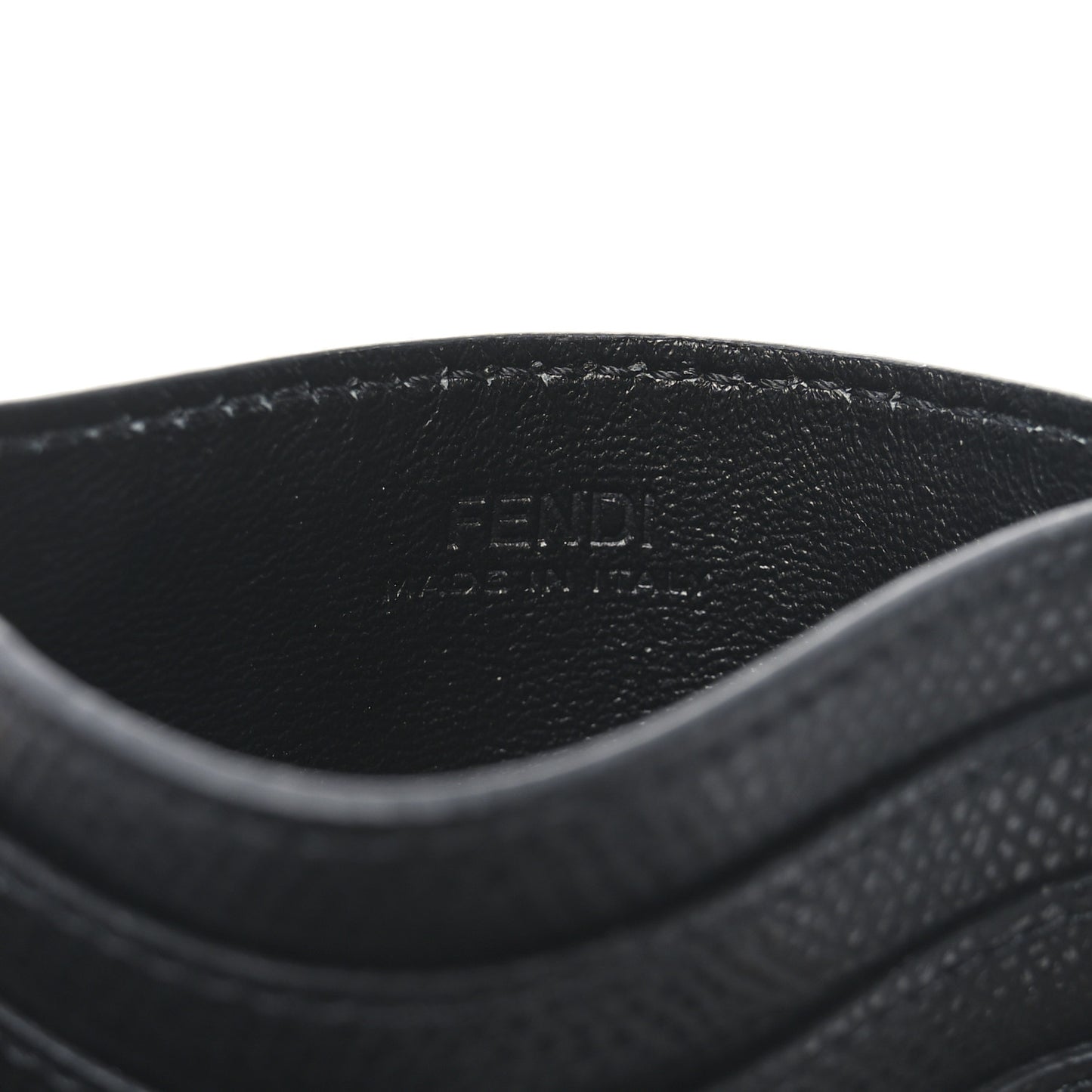 Vitello Cruise FF Diamonds Card Holder Black