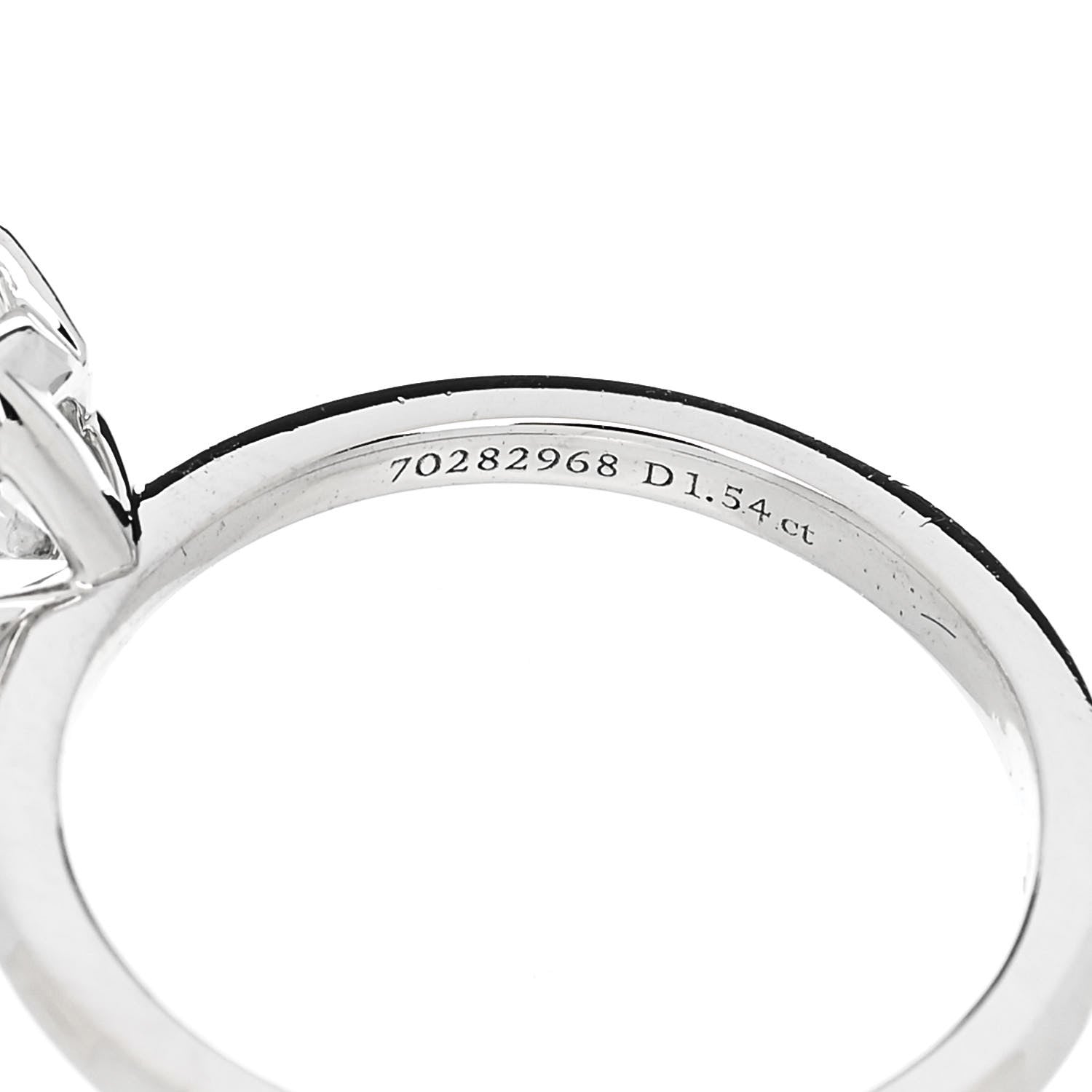 Tiffany Platinum Diamond 1.54ct Solitaire Engagement Ring 46 3.75 6 of 7