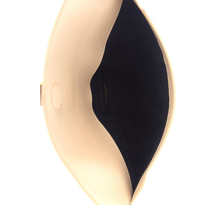 Saint Laurent Grain De Poudre Uptown Pouch Dark Beige 5 of 8