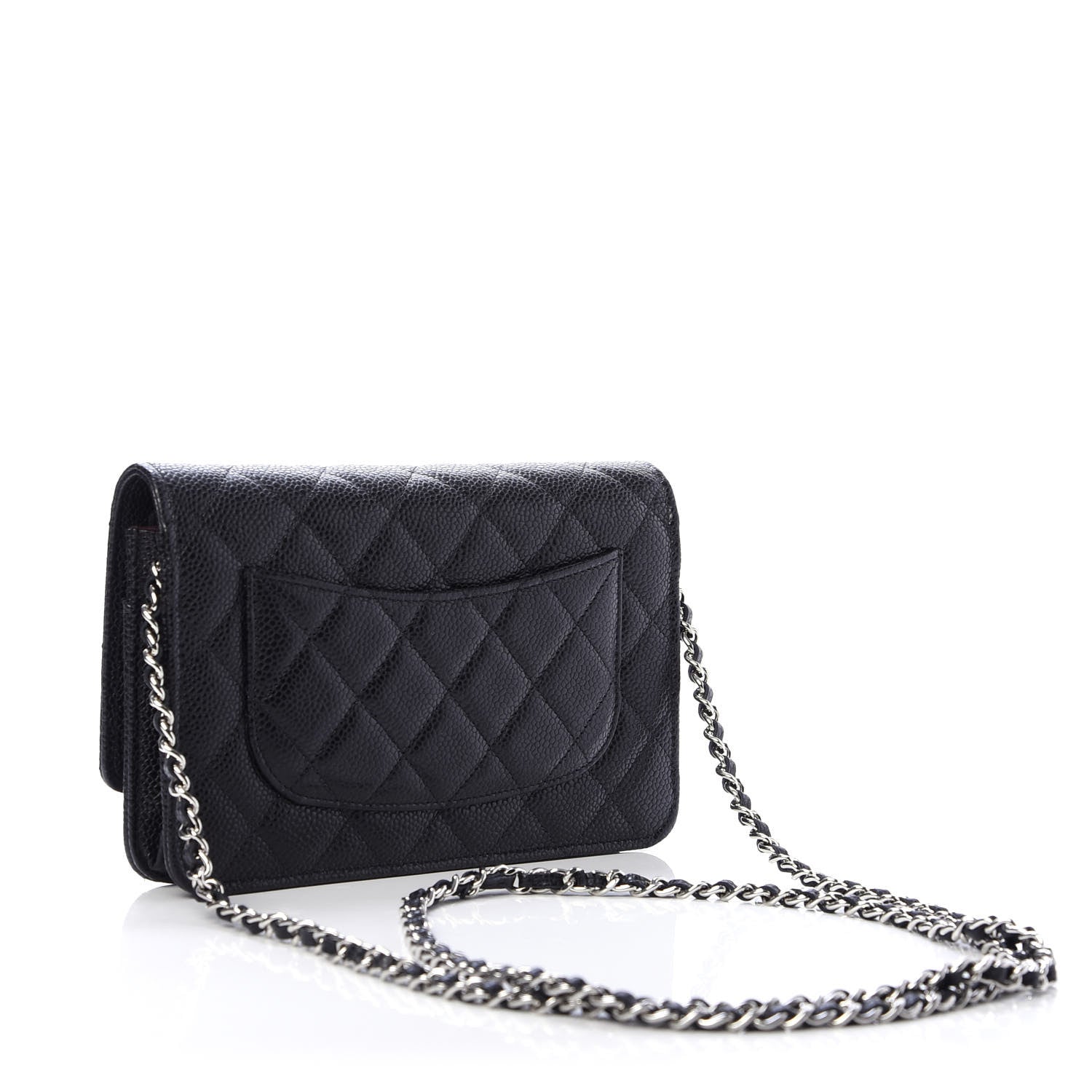 Chanel Caviar Quilted Wallet On Chain WOC Black 3 of 12