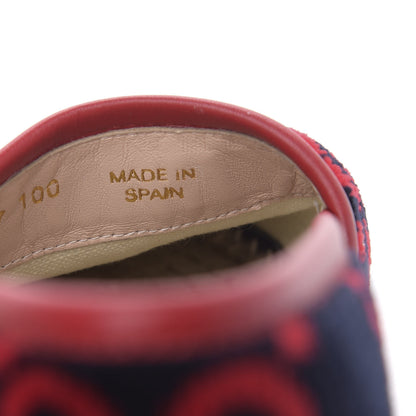 Gucci Terry Cloth GG Monogram Espadrilles 37 Blue Red 7 of 10