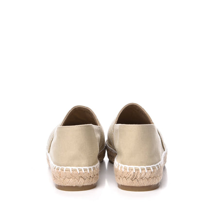 Chanel Fabric Biarritz CC Espadrilles 39 White Beige 7 of 11