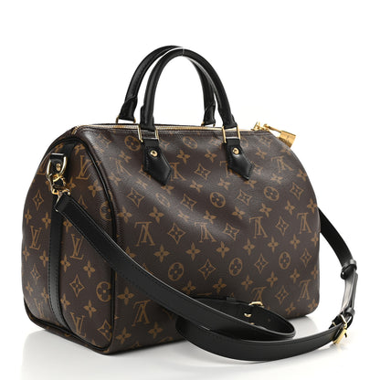 Louis Vuitton Monogram My World Tour Speedy Bandouliere 30 Black 3 of 10
