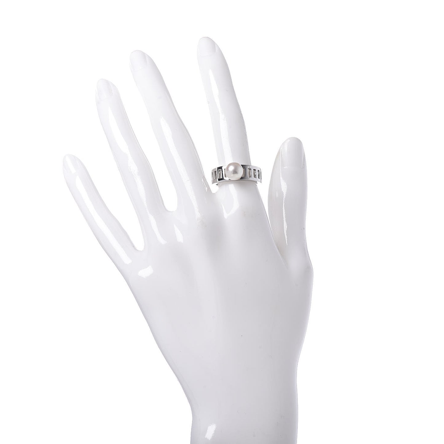 Platinum Akoya Pearl 7.5mm Ring 53 6.5