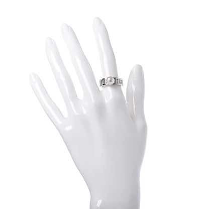 Mikimoto Platinum Akoya Pearl 7.5mm Ring 53 6.5 2 of 5