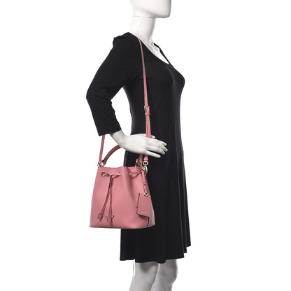 Prada Saffiano Bucket Bag Pink 2 of 9