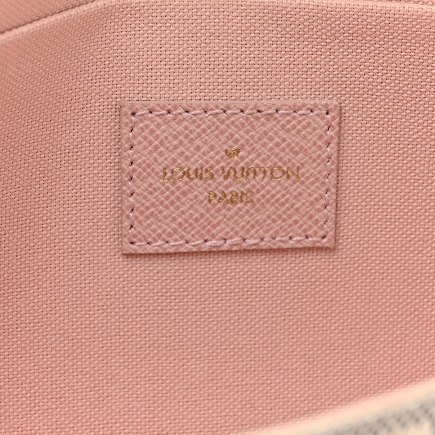 Louis Vuitton Damier Azur Pochette Felicie Chain Wallet Rose Ballerine 7 of 13