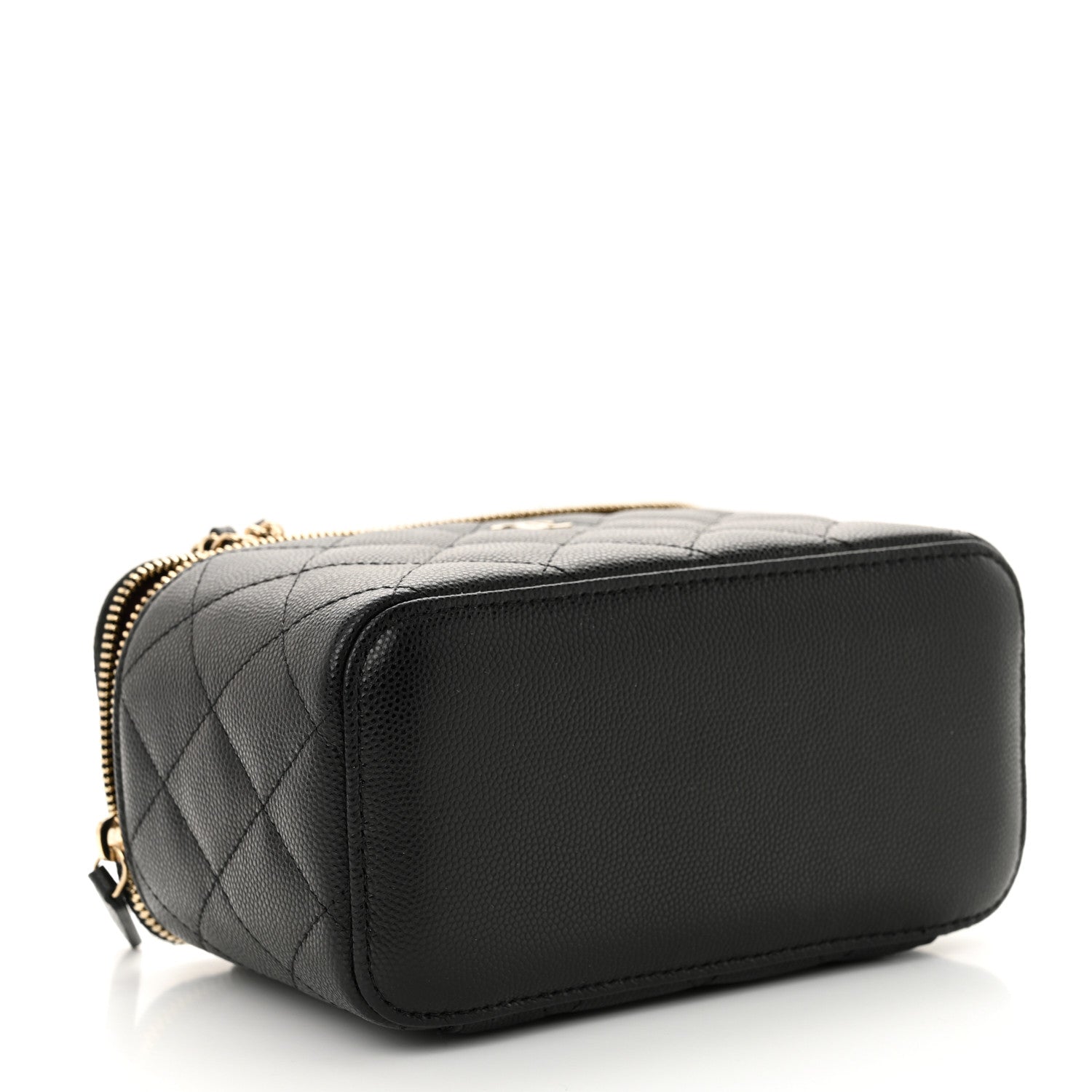 Chanel Caviar Quilted Small Vanity Case With Chain Black 4 of 11