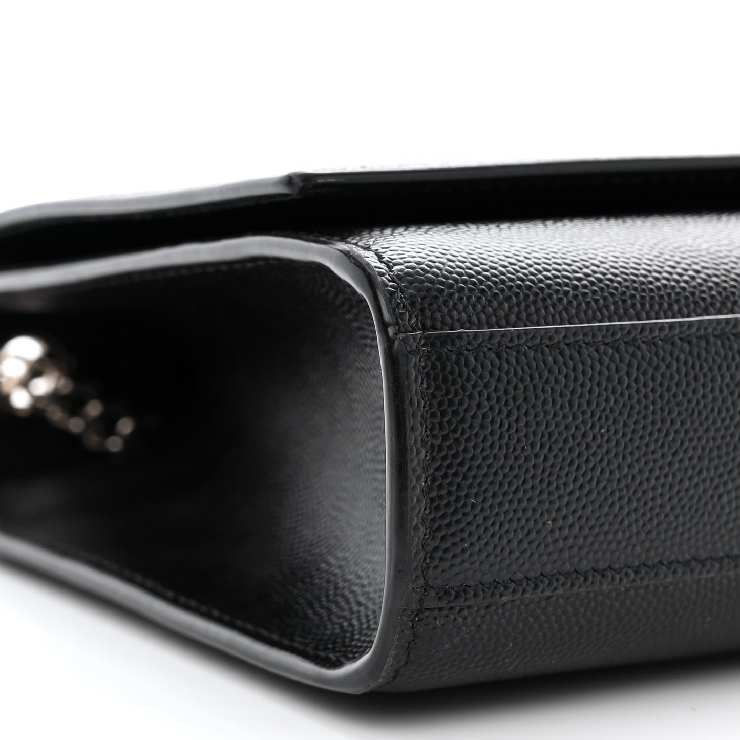 Grain De Poudre Medium Classic Monogram Kate Satchel Black